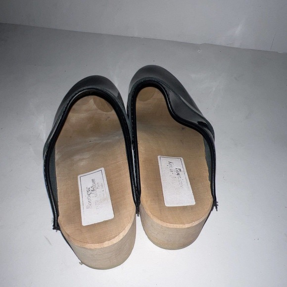 Kerstin Adolphson Clog Shoe, Women Sz9 Black Patent Leather Made in Sweden - Picture 5 of 8